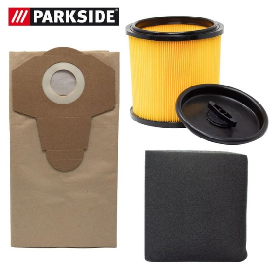 10 Sacchetti Aspirapolvere Per Parkside PNTS 1500 B3 PNTS1500B3 Sacchetti Filtro - Foto 12